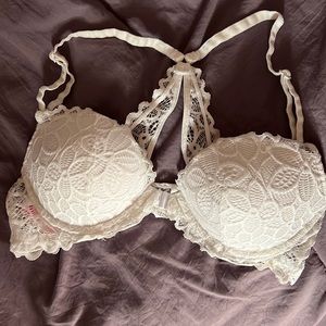 VS Pink white lace festival bra